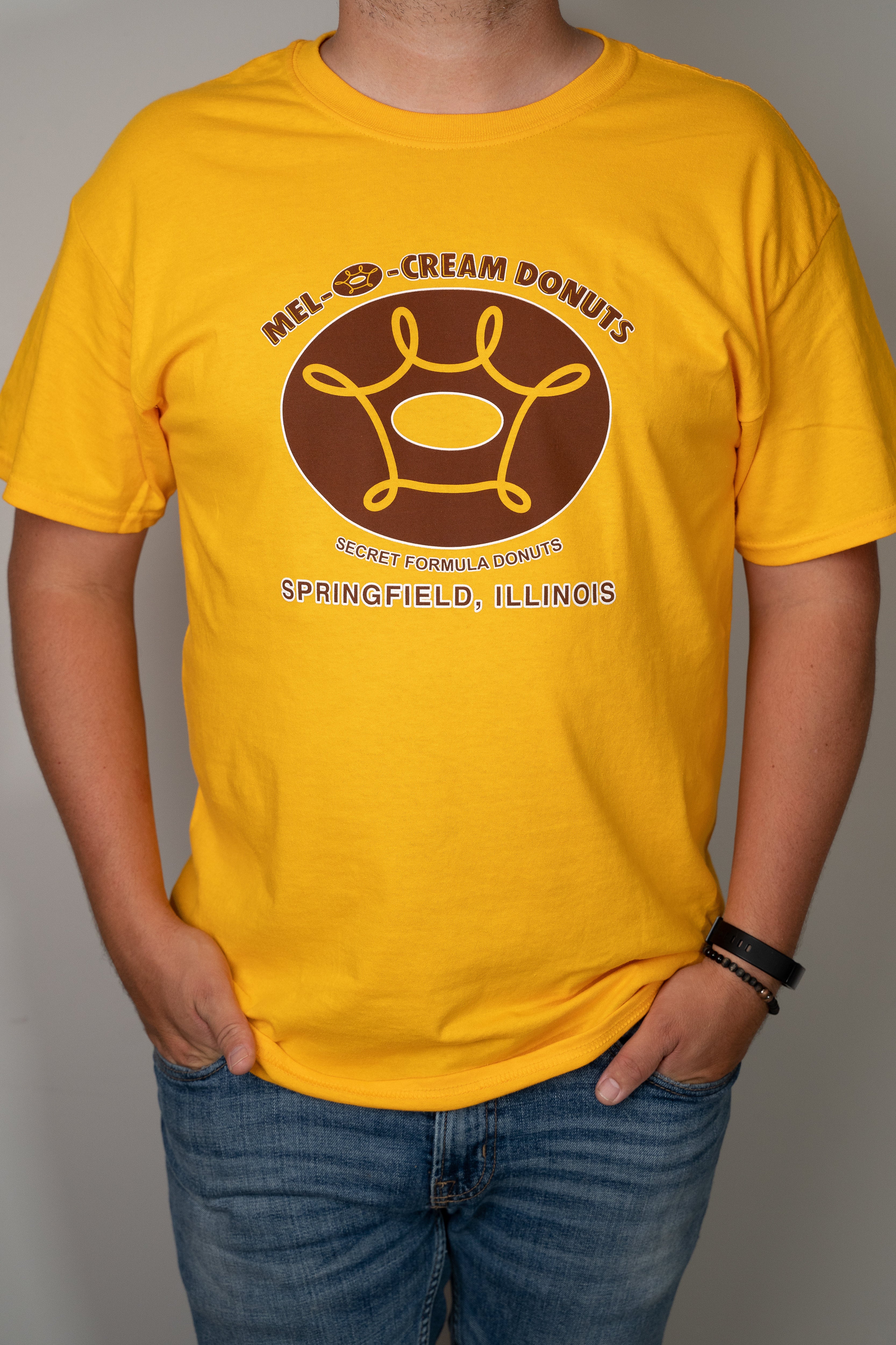 Yellow Classic Tshirt | Mel-O-Cream Donuts Springfield, IL